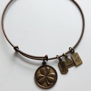 Chic Bronze Clover Charm Bracelet